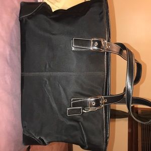 Coach waterproof black tote